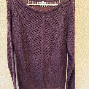 Maurices Women's Purple Knit Sweater